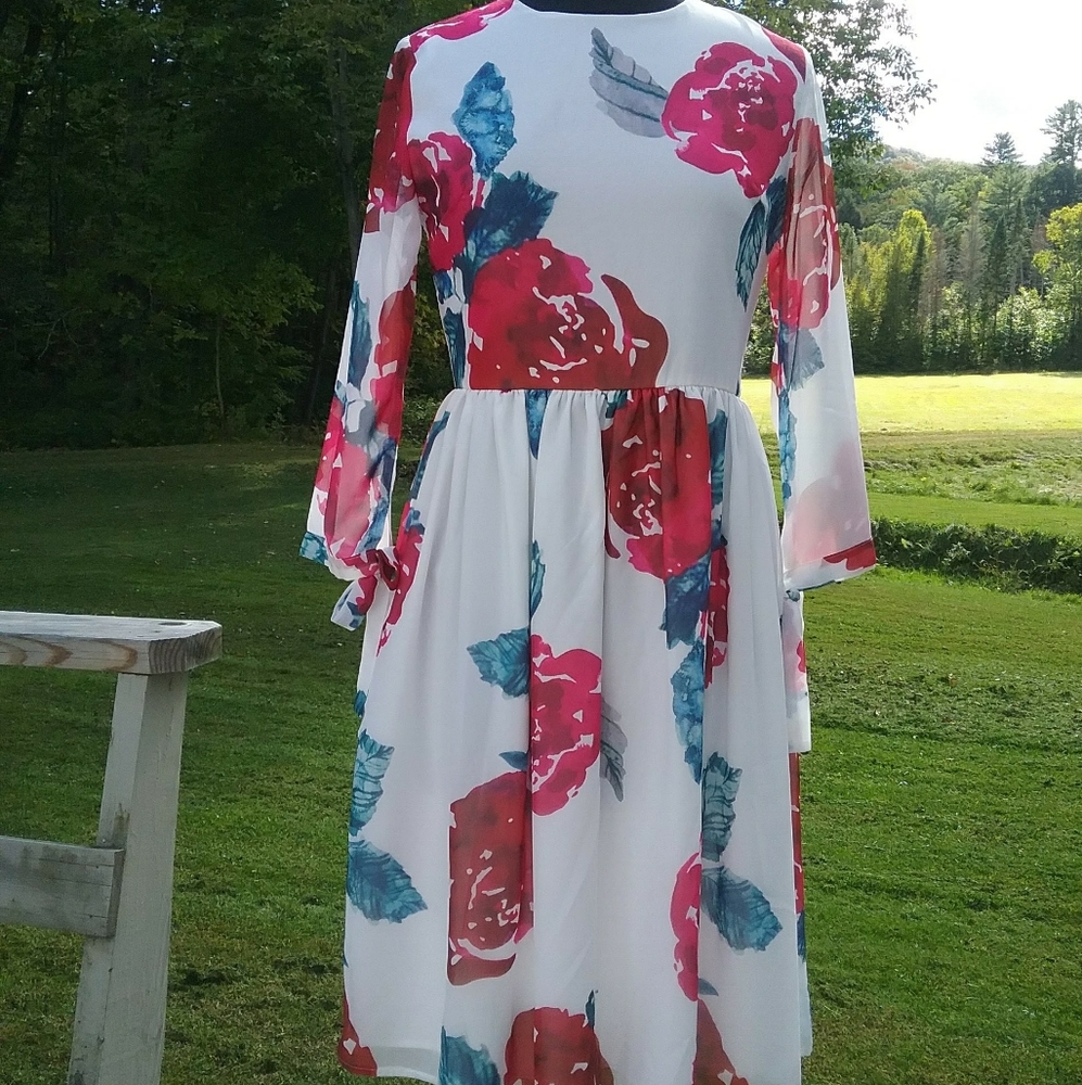Floral Garden Tea Out Dress